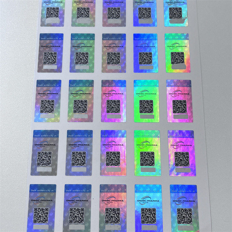 Laser silver self-adhesive label + Guagua silver anti-counterfeiting label