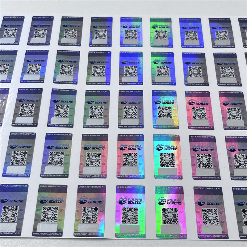 Laser silver self-adhesive label + Guagua silver anti-counterfeiting label