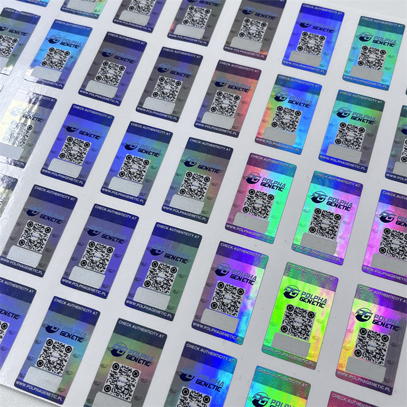 Laser silver self-adhesive label + Guagua silver anti-counterfeiting label