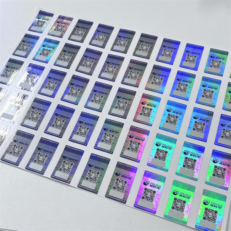 Laser silver self-adhesive label + Guagua silver anti-counterfeiting label