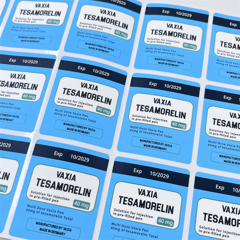 Pharmaceutical Vial Labels with Multi-Panel Booklet