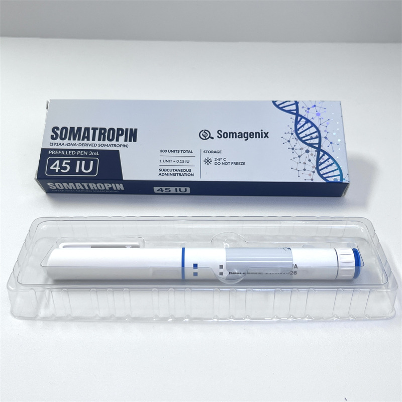 Laser silver pen case with plastic tray