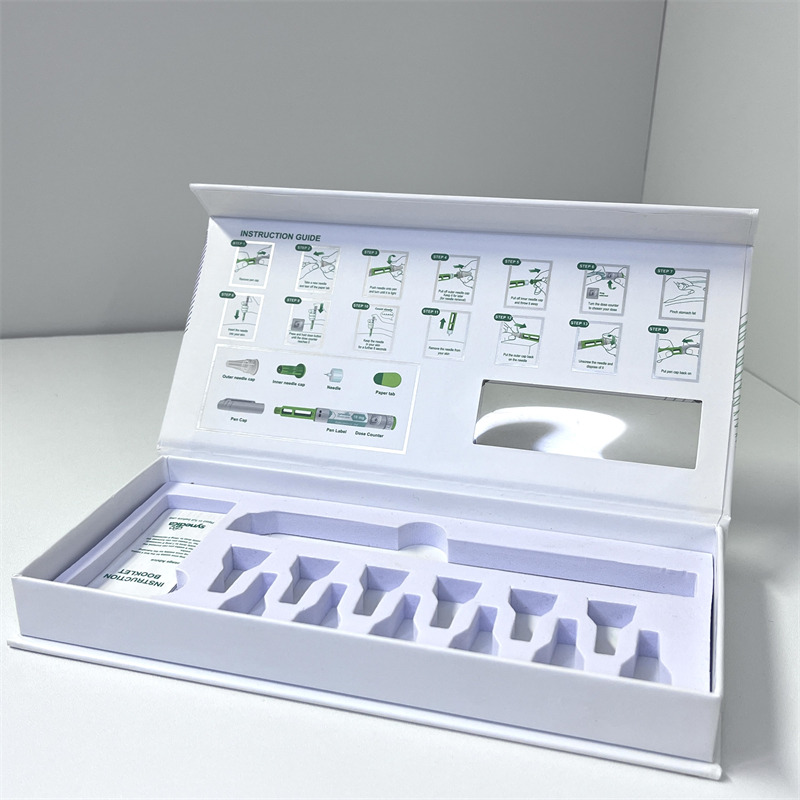Rigid Magnetic Pen Box with Silver Foil Stamping