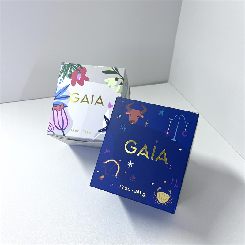 Candle box (gold foil stamping, matte finish)