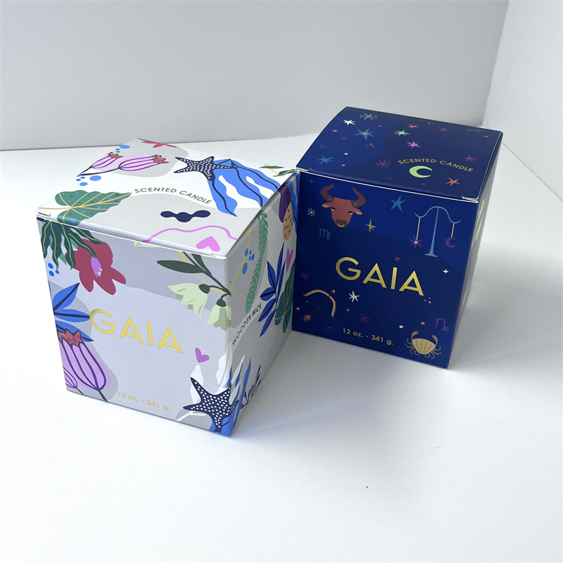 Candle box (gold foil stamping, matte finish)