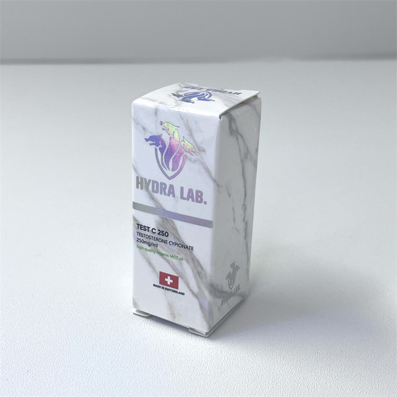 Medicine box (hot foil holographic silver, glossy film)