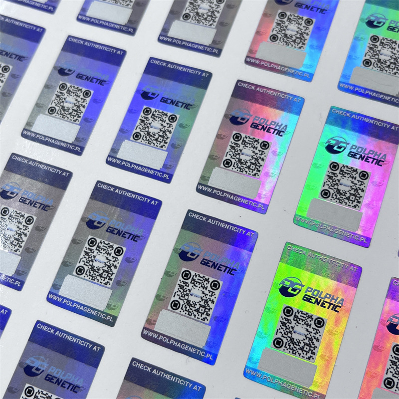 Laser silver self-adhesive label + Guagua silver anti-counterfeiting label